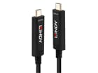 LINDY 38503 15m Fibre Optic Hybrid USB Typ C Video Kabel, Nur Audio / Video - USB Typ