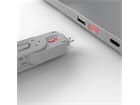 LINDY 40450 USB Typ A Port Schloss, pink - Vier Port Schlösser für USB mit Schlüssel