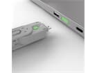 LINDY 40451 USB Typ A Port Schloss, grün - Vier Port Schlösser für USB mit Schlüssel