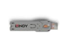 LINDY 40623 Schlüssel für USB Port Schloss, orange - für No. 40453 and 40463
