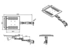 LINDY 40699 Modularer Notebookhalter - Modulares Halterungssystem für Monitore und No
