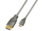 LINDY 41565 MHL an HDMI Anschlusskabel, 0,5m - MHL Kabel (Mobile High-Definition Link