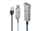 LINDY 100m Fibre Optic USB 3.0 Kabel - USB 2.0 kompatibel