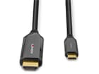 LINDY 43369 3m USB Typ C an HDMI 8K60 Adapterkabel