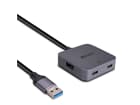 LINDY 5m USB 3.0 Hub, 4 Port - Verlängern Sie DisplayPort 1.2-, USB KM-Geräte-, IR- und RS-232-Signale bis zu 150m