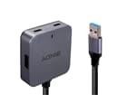 LINDY 5m USB 3.0 Hub, 4 Port - Verlängern Sie DisplayPort 1.2-, USB KM-Geräte-, IR- und RS-232-Signale bis zu 150m