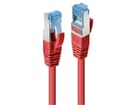 LINDY 47167 7.5m Cat.6A S/FTP LSZH Netzwerkkabel, rot - RJ45-Stecker, 500MHz, Kupfer,