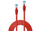 LINDY 47167 7.5m Cat.6A S/FTP LSZH Netzwerkkabel, rot - RJ45-Stecker, 500MHz, Kupfer,