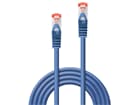 LINDY 47352 1m Cat.6 S/FTP  Netzwerkkabel, blau - RJ45-Stecker, 250MHz, Kupfer, 28AWG