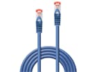 LINDY 47358 10m Cat.6 S/FTP  Netzwerkkabel, blau - RJ45-Stecker, 250MHz, Kupfer, 28AW