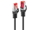 LINDY 47377 7.5m Cat.6 S/FTP  Netzwerkkabel, schwarz - RJ45-Stecker, 250MHz, Kupfer,