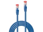 LINDY 47719 2m Cat.6 S/FTP  Netzwerkkabel, blau - RJ45-Stecker, 250MHz, Kupfer, 27AWG
