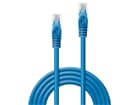 LINDY 48171 0.5m Cat.6 U/UTP  Netzwerkkabel, blau - RJ45-Stecker, 250MHz, CCA, 26AWG