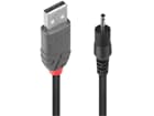 LINDY 70265 Adapterkabel USB A 2,5/0,7mm DC-Hohlstecker - Adapter für den Anschluss v