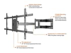 Multibrackets Long Reach Arm 1010mm HD - Flexarm Wandhalterung