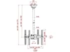 Showgear CLB3255LD TV Ceiling Mount Long Double Sided