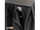 Wentex Stage Skirt Bühnenverkleidung Molton CS 300 g/m², Schwarz - 620 (W) x 40 (H) cm - glatt