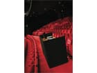 P&D Curtain - Medium Gloss Satin 280x120cm 165G Black, unpleated-gefaltet