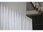 Wentex P&D Curtain - Medium Gloss Satin 300x400cm 165G White, pleated-gefaltet