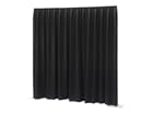 Wentex P&D Curtain, Molton CS 3,0x1,2m, black,  pleated - gefaltet, 300g/m²