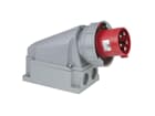CEE 63A 400V 5p Wallmount Male Red, IP67