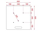 Wentex Universal baseplate 600 x 600