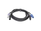 DAP FP-21 LIGHT Hybrid Cable - Power Pro & 5-pin XLR - DMX / Power, 3 m, schwarz