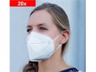 Mund-Nasen-Maske, 5-lagig, EINWEG, FFP2, komfortable Einweg-Maske, Non-sterile, 20er Set