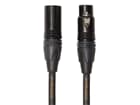 ROLAND RMC-GQ3 - Mikrofonkabel in Studioqualität mit vier Leitungskabeln und vergoldeten NEUTRIK XLR-Anschlüssen (XLR 3-pol female / XLR 3-pol male | 1,00m) - in schwarz