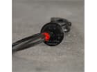 Saveking® Sicherungsseil 60kg, 5mm, 100cm, schwarz, mit Dämpfungselement und Schnellverbindungsglied