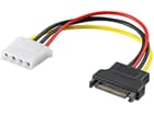 Goobay PC Stromkabel/Stromadapter, SATA Buchse zu 5.25 Buchse 0,17m