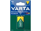 VARTA Ready to Use 9V Block/6HR61 (56722) - 200 mAh - LSD-NiMH Akku, 9 V