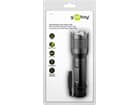 Goobay LED-Taschenlampe Super Bright 1500, Schwarz - ideal für Arbeit, Freizeit, Sport, Camping, Ang