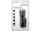 Goobay LED-Taschenlampe High Bright 300, Schwarz - ideal für Freizeit, Sport, Camping, Angeln, Jagd