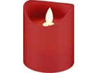 Goobay 4er-Set LED-Echtwachs-Kerzen, rot