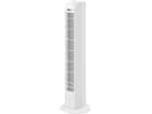 Goobay Turmventilator, oszillierender, leiser Säulenventilator mit Netzkabel, weiß
