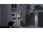Goobay LED Solar-Wandleuchte mit Bewegungsmelder, 1,5 W, Schwarz - Lichtlösung für Hauseingänge, Car