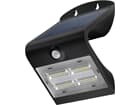 Goobay LED Solar-Wandleuchte mit Bewegungsmelder, 3,2 W, Schwarz - Lichtlösung für Hauseingänge, Car