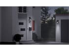 Goobay LED Solar-Wandleuchte mit Bewegungsmelder, 3,2 W, Schwarz - Lichtlösung für Hauseingänge, Car