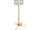 Goobay LED-Baustrahler mit Teleskopstativ, 2x 50 W mit insgesamt 8500 lm und kaltweißem Licht (6500 K), (IP65)