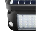 Goobay LED Solar-Wandleuchte mit Bewegungsmelder, 10 W, Schwarz - Lichtlösung für Hauseingänge, Carp