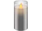 Goobay 3er-Set LED-Echtwachs-Kerzen im Glas