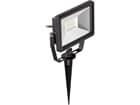 Goobay LED Außen-Flutlichtstrahler mit Erdspieß, 20 W, Schwarz, 1.4 m - Lichtlösung für Hauseingänge