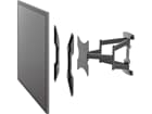 Goobay VESA-Adapter für TV-Wandhalter, Schwarz - zur Erweiterung der VESA-Maße eines TV-Wandhalters