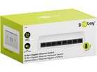 Goobay 8-Port Gigabit Ethernet Netzwerk-Switch - 8x RJ45-Buchsen, Autonegotiation, 1000 Mbit/s