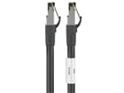 Goobay CAT 8.1 Patchkabel, S/FTP (PiMF), Schwarz, 5 m - LSZH halogenfrei, Kupfer AWG 24