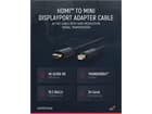 Clicktronic Casual Mini DisplayPort/HDMI™ Adapterkabel, 1 m - Hochgeschwindigkeits-Adapter von Mini