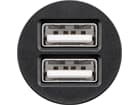 Goobay Dual-USB-Autoladegerät 4,8 A, 1 Stk. im Plastikbeutel, Schwarz - kompakte Stromversorgung für