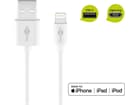 Goobay Lightning USB Lade- und Synchronisationskabel, 2 m, Weiß - MFi Kabel für Apple iPhone/iPad We