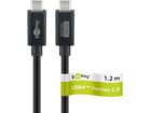 Goobay USB-C™-Kabel, USB4™ Version 2.0, 240 W, 80 Gbit/s, Power Delivery, 1,2 m